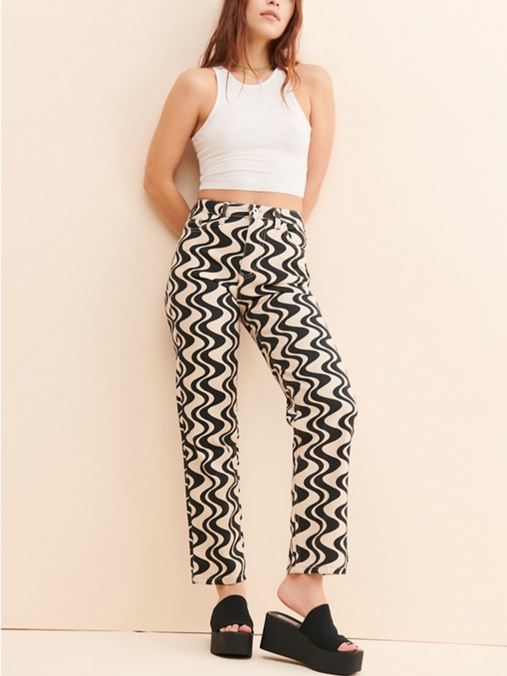 Lisa Says Gah Wave Denim Pant